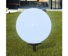 vidaXL Lampione Solare a LED da Giardino Luce con Picchetto Lanterna Esterni