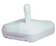 A.Capaldo 13205 Base Ombrellone, Bianco/Verde, 60x60x15 cm