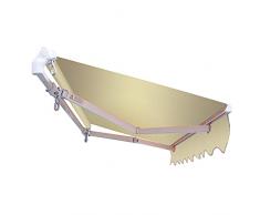 VERDELOOK Tenda da Sole Panarea avvolgibile, larghezza 3 m e sporgenza reclinabile fino a 2 m, beige