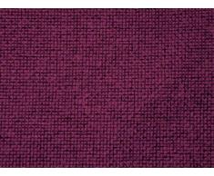 Arketicom Pacco da 4 Cuscini Artigianali Per Sedie Quadrati Con 2 Laccetti Antiscivolo Misto Cotone Poliestere Color Viola cm 45x45x3 (cuscino quadrato sedia casa cucina giardino)