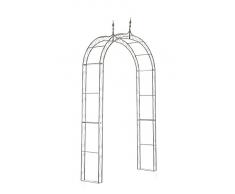 CLP Arco da Giardino LENZ in Ferro - Supporto per Piante Rampicanti in Stile Rustico Nostalgico I Sostegno per Fiori con Larghezza Passaggio di 128 cm I Pergolato da Giardino o Serra in Stile Antico bronzo