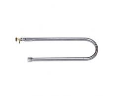 Fonderia Bongiovanni Bruciatore a Gas GPL cm 65x22 per Barbecue Pietra ollare e bistecchiera in ghisa