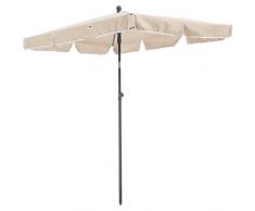 tectake 800683 - Ombrellone in Alluminio, per Balconi e Terrazzi, Protezione UV 50+, Inclinabile e Regolabile, 200x125x235 cm - disponibile in Diversi Colori (Beige | No. 403136)