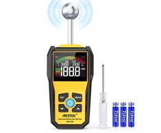 Misuratore di Umidità MESTEK Indicatore di Umidità 20-40mm Rivelatore di Umidità Igrometro Senza Ago Digitale LCD Display Allarme per Legni, Parete, Pavimenti, Legno, Gesso, con Batteria, Giallo