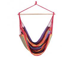 VERDELOOK Poltrona Amaca da Giardino in Polycotton, 150x120 cm, Colori Multipli