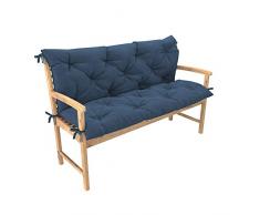 Cuscino trapuntato per panca dondolo altalena elegante e comodo per giardino terazza ampia scelta di colori e dimensioni