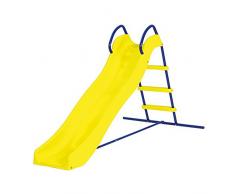 Scivolo da giardino per uso domestico, colore giallo e blu, portata massima 35 kg, Misura: 185x95x105h, Garden Friend