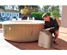 Intex Purespa - Piscina da esterni con intercapedine spessa e rivestimento in Fiber-Tech™, con idromassaggio e fodera insulata