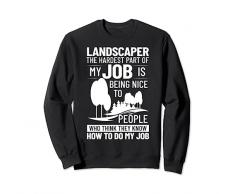 Trinciatrice divertente per la cura dellerba del paesaggista Felpa