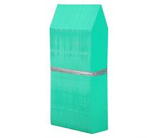 KINGLAKE 100 pezzi 10x 2CM etichette targhette per piante etichetta di plastica giardino esterna ，verde