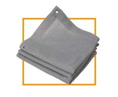 GYiYi Tendalino Ombra Vela Rettangolare, Il 90% Blocco UV, Maglia tonalità di Grigio, Protezione della Pelle Esterna e PES Respirabili