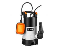 DEKOPRO 400W Pompa elettrica sommergibile con interruttore a galleggiante e portata massima 8000L / H per piscina, vasca e irrigazione da giardino