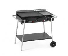 BARBECUE A GAS CON PIASTRE IN GHISA E 3 BRUCIATORI BST GRANADA ART. 994