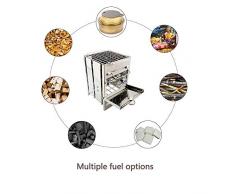 TREEMEN Pieghevole BBQ Carbone,Griglia A Carbone Professionale per 1-2 Persone,Utensile Barbecue Grill Riunione di Famiglia in Balcone E Giardino Barbecues, Campeggio