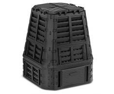 Mondo Viro Compostiera a bidone in diversi litri ideale per giardini e uso esterno in plastica resistente (1, 740 Litri)