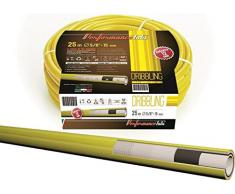 Almaplast S.R.L. Tubo Da Giardino a 6 Strati in Pvc Espanso con Doppio Rinforzo Tessile 25 Metri - Modello Dribbling