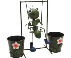 Portavaso Giardiniere Sonny Swing Cm.30 h. in metallo verniciato