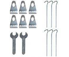 TecTake Serra da giardino in alluminio e policarbonato per piante orto casetta esterno 4,09m³ serra a muro - modelli differenti - (192x128x202 cm con base | no. 402469)