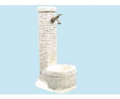 PEBSHOP Fontana in Granulato di Pietra 32x42xH73 cm. Peso 28 kg.