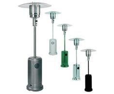 Stufa a gas fungo termo patio radiante da esterno 13 Kw fungo totem da esterno con ruote (Antracite)