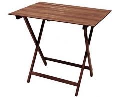 TAVOLO TAVOLINO PIEGHEVOLE BIRRERIA LEGNO NOCE RICHIUDIBILE 60x95 CM CAMPEGGIO GIARDINO CASA