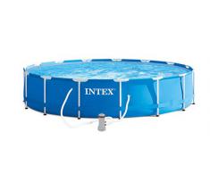 Intex Piscina Frame con Pompa Filtro, Colore Blu, 457x84 cm, 28228