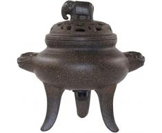 GOBEAM Diffusore di Profumo a Forma di treppiede Stufa per aromi Forno per aromaterapia in Ceramica Diffusore di Oli Essenziali in Legno di agar per Balcone Veranda Patio
