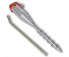 vidaXL Base Porta Ombrellone con Ruote Nera Supporto Sole Parasole Giardino