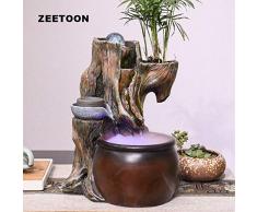 GETSO Forma 110V-220V Bonsai Naturale in Resina Tronco Fontana casa Feng Shui Paesaggio della Decorazione umidificatore Regalo Vaso da Fiori Crafts
