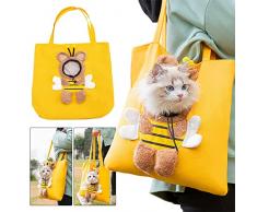 Borsa a tracolla per animali domestici, Borsa da trasporto per cani, piccola borsa a tracolla per animali domestici, calda, portatile, pieghevole, traspirante, per cuccioli, gatti, per viaggi