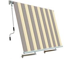 Tenda da sole per balcone con sistema a caduta ECRU/GRIGIO 250x250 cm PAPILLON