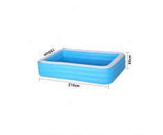Zzxxo Piscinette per Bambini, Vasca Idromassaggio da Esterno Vasca Spa per, Piscina Idromasssaggio Gonfiabile per Esterno,210CM