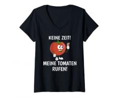 Donna Gartentner - Serra per pomodori Maglietta con Collo a V