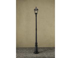 Konstsmide 7233-750 - Lampione Firenze in Alluminio Verniciato Opaco, 25 x 25 x 220 cm, 1 Lampadina da 100 W, IP43, Colore: Nero