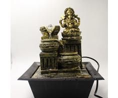 Ganesh cascata fontana con luce LED interni Home Decor item