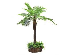 BTAISYDE Palma Pianta, Piante Finte da Interno Grandi, Palma Artificiale, Pianta Finta Realistica per Interno Ed Esterno, Piante Artificiali,2.5m