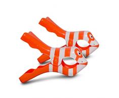 Stronrive Confezione da 2 Clip Antivento da Spiaggia - Clip Porta Asciugamano Fumetto Clip in plastica Spine da Spiaggia Vestiti Pesanti da Lavanderia Lettino Lettino da Piscina per sedie da Vacanza