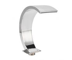 DEWIN Fontana a Cascata per Piscina Design ad Arco Arrotondato G1 Filettatura Femmina Fontana per Piscina in Acciaio Inossidabile