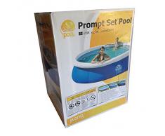 Jilong JL010201N Prompt Set Piscina Autoportante, Blu, 240 x 63 cm Rotonda, 240 x 63cm