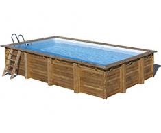 Gre Piscina Rettangolare Legno Evora 620X420X133 cm 790206