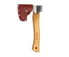 Ascia Xforst X-AG1, accetta in acciaio al carbonio forgiato. Accetta a mano in legno, con protezione lama in ver. Modello di ascia vichinga.