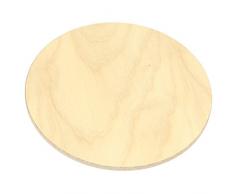 AUPROTEC Pannello Multistrato 18mm Piano rotondo Ø 500 mm tavola di legno compensato betulla tagliato tondo per tavolo bistró bar tavolino caffè tavolo da giardino ecc.