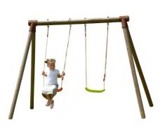 New Plast AL1343 - Altalena Doppia in Legno Iris