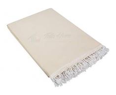 Tenda da Sole da Esterno per Balcone in Tessuto Resistente Misura cm 290x300 in 100% Poliestere con Anelli Dis. 5 Beige