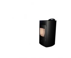 STUFE A PELLET ITALIA SRL- Siberia New 18 KW, Stufa a Pellet, Ventilata, Riscalda Fino a 160 mq, 5 Livelli di Potenza, 5 Velocità di Ventilazione, Programmabile, Doppia Canalizzazione, Nero