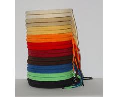 Arketicom (Set 4 pz) Cuscini Sedie Cucina Rotondi Sfoderabili con alette lacci laccetti Cotone Poliestere Copri sedia tondo (cuscino casa giardino) personalizzabili cm 40x40 Spessore 3 cm Tessuto Policotone Quadrettato Canapa