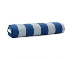 Caritex Tessuto per Tende da Sole al Metro Righe 140 cm Trattamento Impermeabile M974 Blu