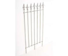 CLP Griglia per Piante Rampicanti ELISA in Metallo - Recinzione per Rampicanti 100 x 50 cm I Graticcio per Fiori, in Stile Rustico I Supporto per Rose Facilmente Collocabile, in Stile Antico bianco antico
