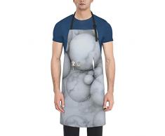 Aurora - Grembiule da pittura con 2 tasche, impermeabile, regolabile, per uomini e donne, perfetto per cucina, giardinaggio, barbecue, Marmo 3D, Taglia unica