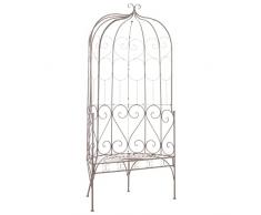 vidaXL Panchina da Giardino Stile Accattivante Funzionale Ampia Resistente Comoda Decorativa Elegante Panca Seduta Sedia 95 cm Ferro Marrone Anticato